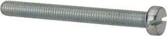 Value Collection - M5x0.80, 50mm Length Under Head Slotted Drive Machine Screw - Cheese Head, Grade 4.8 Steel, Zinc-Plated Finish, Without Washer - Apex Tool & Supply