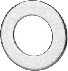 Value Collection - M36 Screw, Grade 8 Steel Standard Flat Washer - 37mm ID x 66mm OD, 5mm Thick, Zinc-Plated Finish - Apex Tool & Supply