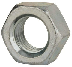 Value Collection - M30x3.50 Steel Right Hand Hex Nut - 46mm Across Flats, 24mm High, Zinc-Plated Finish - Apex Tool & Supply