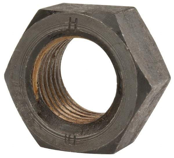 Value Collection - M33x3.50 Steel Right Hand Hex Nut - 50mm Across Flats, 26mm High, Uncoated - Apex Tool & Supply