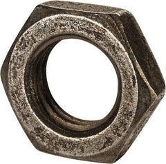 Value Collection - M30x3.50 Steel Right Hand Hex Jam Nut - 46mm Across Flats, 15mm High, Uncoated - Apex Tool & Supply