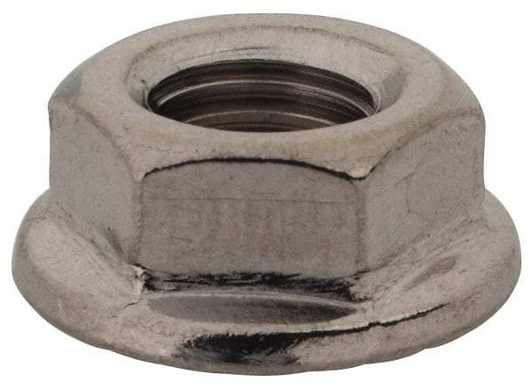 Value Collection - 5/16-24, 0.68" Flange Diam, Serrated Flange Nut - Grade 18-8 Stainless Steel, Uncoated Finish, 0.283" Flange Height - Apex Tool & Supply