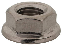 Value Collection - 5/16-24, 0.68" Flange Diam, Serrated Flange Nut - Grade 18-8 Stainless Steel, Uncoated Finish, 0.283" Flange Height - Apex Tool & Supply