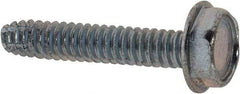 Value Collection - #6-32 UNC Thread, 3/4" Length Under Head, Hex Drive Steel Thread Cutting Screw - Hex Head, Grade 2, Point Type F, Zinc-Plated Finish - Apex Tool & Supply