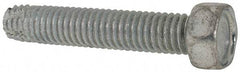 Value Collection - 3/8-16 UNC Thread, 2" Length Under Head, Hex Drive Steel Thread Cutting Screw - Hex Head, Grade 2, Point Type F, Zinc-Plated Finish - Apex Tool & Supply