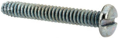 Value Collection - #4-40 UNC Thread, 3/4" Length Under Head, Slotted Drive Steel Thread Cutting Screw - Pan Head, Grade 2, Point Type F, Zinc-Plated Finish - Apex Tool & Supply