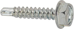 Value Collection - #6 Hex Washer Head Sheet Metal Screw - Steel, 3/4" Length Under Head, Grade 2 - Apex Tool & Supply