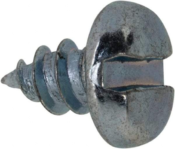 Value Collection - #8 Pan Head Slotted Sheet Metal Screw - Steel, 1/4" Length Under Head, Grade 2 - Apex Tool & Supply