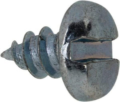 Value Collection - #8 Pan Head Slotted Sheet Metal Screw - Steel, 1/4" Length Under Head, Grade 2 - Apex Tool & Supply