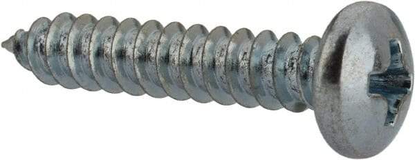 Value Collection - #8 Pan Head Phillips Sheet Metal Screw - Steel, 7/8" Length Under Head, Grade 2 - Apex Tool & Supply