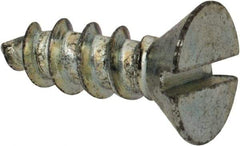 Value Collection - #10 Flat Head Slotted Sheet Metal Screw - Steel, 1/2" OAL, Grade 2 - Apex Tool & Supply