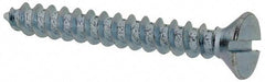 Value Collection - #10 Flat Head Slotted Sheet Metal Screw - Steel, 1-1/2" OAL, Grade 2 - Apex Tool & Supply