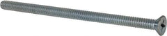 Value Collection - #10-24 UNC, 3-1/2" OAL Phillips Drive Machine Screw - Flat Head, Grade 2 Steel, Zinc-Plated Finish, Without Washer - Apex Tool & Supply