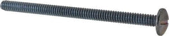 Value Collection - #10-24 UNC, 3" Length Under Head Slotted Drive Machine Screw - Truss Head, Grade 2 Steel, Zinc-Plated Finish, Without Washer - Apex Tool & Supply