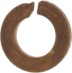 Value Collection - #2, 0.088" ID, 0.02" Thick Split Lock Washer - Silicon Bronze, Uncoated, 0.088" Min ID, 0.094" Max ID, 0.293" Max OD - Apex Tool & Supply