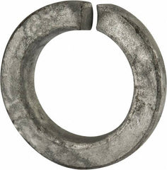Value Collection - 1-3/8", 1.379" ID, 0.344" Thick Split Lock Washer - Grade 2 Steel, Hot Dipped Galvanized Finish, 1.379" Min ID, 1.408" Max ID, 2.219" Max OD - Apex Tool & Supply