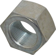 Value Collection - 1-1/4 - 12 UNF Steel Right Hand Hex Nut - 1-7/8" Across Flats, 1-1/16" High, Zinc Clear Finish - Apex Tool & Supply