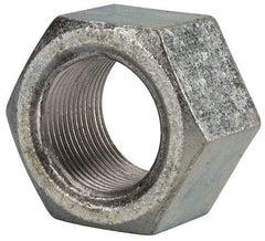 Value Collection - 1-3/8 - 12 UNF Steel Right Hand Hex Nut - 2-1/16" Across Flats, 1-11/64" High, Zinc Clear Finish - Apex Tool & Supply