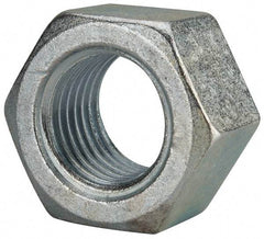 Value Collection - 2 - 4-1/2 UNC Steel Right Hand Hex Nut - 3" Across Flats, 1-23/32" High, Zinc Clear Finish - Apex Tool & Supply