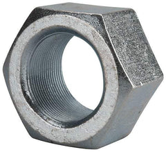 Value Collection - 2-12 UN Steel Right Hand Hex Nut - 3" Across Flats, 1-23/32" High, Zinc Clear Finish - Apex Tool & Supply