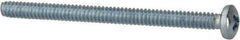 Value Collection - #4-40 UNC, 1-1/2" Length Under Head Phillips Drive Machine Screw - Pan Head, Grade 2 Steel, Zinc-Plated Finish, Without Washer - Apex Tool & Supply