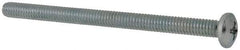 Value Collection - #8-32 UNC, 2-1/2" Length Under Head Phillips Drive Machine Screw - Pan Head, Grade 2 Steel, Zinc-Plated Finish, Without Washer - Apex Tool & Supply
