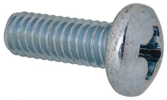 Value Collection - 5/16-18 UNC, 7/8" Length Under Head Phillips Drive Machine Screw - Pan Head, Grade 2 Steel, Zinc-Plated Finish, Without Washer - Apex Tool & Supply
