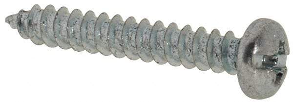 Value Collection - #4 Pan Head Slotted Phillips Sheet Metal Screw - Steel, 3/4" Length Under Head, Grade 2 - Apex Tool & Supply
