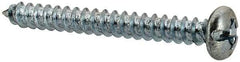 Value Collection - #6 Pan Head Slotted Phillips Sheet Metal Screw - Steel, 1-1/4" Length Under Head, Grade 2 - Apex Tool & Supply