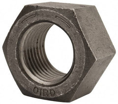 Value Collection - 2-1/4 - 4-1/2 UNC Steel Right Hand Hex Nut - 3-3/8" Across Flats, 1-15/16" High, Uncoated - Apex Tool & Supply