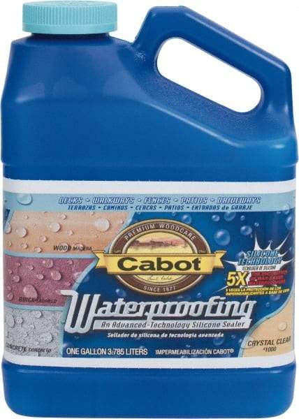 Cabot - 1 Gal Bottle Clear Flat Crystal Clear Sealer - 100 to 250 Sq Ft/Gal Coverage, <100 g/L VOC Content - Apex Tool & Supply