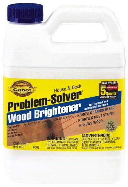 Cabot - 1 Gal Bottle Wood Cleaner - Apex Tool & Supply