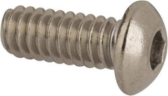 Value Collection - 1/4-20 UNC Hex Socket Drive, Button Screw - Grade 316 Stainless Steel, Uncoated, 5/8" Length Under Head - Apex Tool & Supply