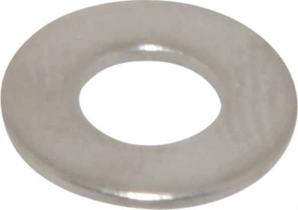 Value Collection - #8 Screw, Grade 316 Stainless Steel Standard Flat Washer - 11/64" ID x 3/8" OD, 0.031" Thick, Plain Finish - Apex Tool & Supply