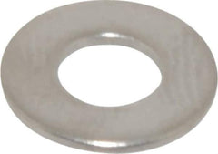 Value Collection - #8 Screw, Grade 316 Stainless Steel Standard Flat Washer - 11/64" ID x 3/8" OD, 0.031" Thick, Plain Finish - Apex Tool & Supply