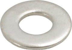 Value Collection - #10 Screw, Grade 316 Stainless Steel Standard Flat Washer - 7/32" ID x 1/2" OD, 0.049" Thick, Plain Finish - Apex Tool & Supply