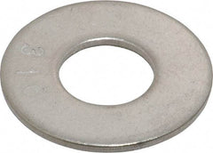 Value Collection - 7/16" Screw, Grade 316 Stainless Steel Standard Flat Washer - 1/2" ID x 1-1/8" OD, 0.062" Thick, Plain Finish - Apex Tool & Supply