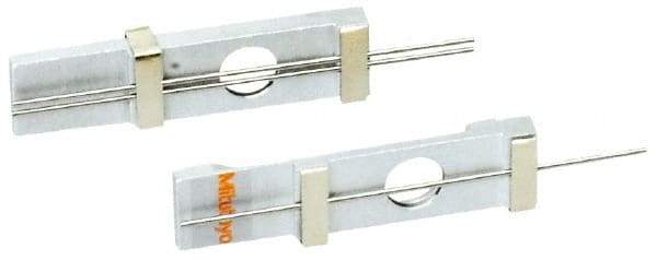 Mitutoyo - 26 TPI, 0.04 Inch Pitch, 1-1/8 Inch Long, Thread Pitch Diameter Measuring Wire - 0.0222 Inch Nominal Best Wire Diameter, 0.032 Inch Nominal Constant, 3 Pieces - Apex Tool & Supply