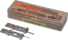 Mitutoyo - 20 TPI, 0.05 Inch Pitch, 2-1/4 Inch Long, Thread Pitch Diameter Measuring Wire - 0.0289 Inch Nominal Best Wire Diameter, 0.0433 Inch Nominal Constant, 3 Pieces - Apex Tool & Supply