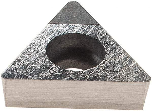 Komet - TOGX090204 Grade CBN57 CBN Boring Insert - Uncoated, 60° Triangle, 8° Relief Angle, 5.6mm Inscr Circle, 2.5mm Thick, 0.4mm Corner Radius - Apex Tool & Supply