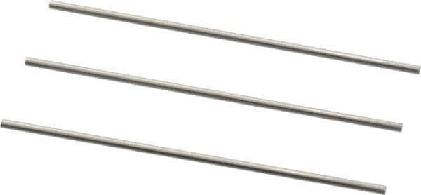Van Keuren - 12 TPI, 0.0833 Inch Pitch, 2 Inch Long, Thread Pitch Diameter Measuring Wire - 0.0481 Inch Nominal Best Wire Diameter, 0.0722 Inch Nominal Constant, 3 Pieces - Apex Tool & Supply