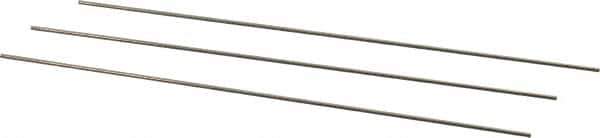 Van Keuren - 0.8mm Pitch, 1-1/2 Inch Long, Thread Pitch Diameter Measuring Wire - 0.46mm Nominal Best Wire Diameter, 0.0273 Inch Nominal Constant, 3 Pieces - Apex Tool & Supply