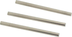 Van Keuren - 4 TPI, 1/4 Inch Pitch, 1-1/2 Inch Long, Thread Pitch Diameter Measuring Wire - 0.1291 Inch Nominal Best Wire Diameter, 0.1708 Inch Nominal Constant, 3 Pieces - Apex Tool & Supply