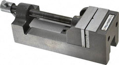 Palmgren - 2-1/2" Jaw Opening Capacity x 1-1/2" Throat Depth, Horizontal Drill Press Vise - 2-7/16" Wide Jaw, Stationary Base, Standard Speed, 7-1/4" OAL x 2-9/16" Overall Height, Cast Iron - Apex Tool & Supply