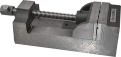 Palmgren - 4" Jaw Opening Capacity x 1-3/4" Throat Depth, Horizontal Drill Press Vise - 4" Wide Jaw, Stationary Base, Standard Speed, 10-3/4" OAL x 3-1/4" Overall Height, Cast Iron - Apex Tool & Supply