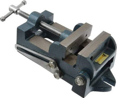 Interstate - 3-3/4" Jaw Opening Capacity x 1-3/4" Throat Depth, Angle Drill Press Vise - 4-1/2" Wide x 1.62" High Jaw, Stationary Base, Standard Speed, 10-15/16" OAL x 3.7" Overall Height, Cast Iron - Apex Tool & Supply