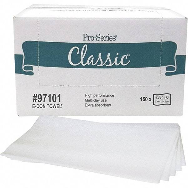 PRO-SOURCE - 1/4 Fold Food Service Wipes - Box, 21-1/2" x 13" Sheet Size, White - Apex Tool & Supply
