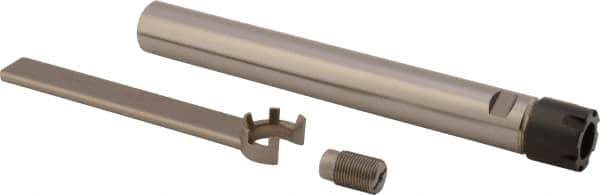 Kennametal - 0.02" to 13/32" Capacity, 42mm Projection, Straight Shank, ER16 Collet Chuck - 182mm OAL, 20mm Shank Diam - Exact Industrial Supply