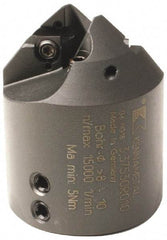 Kennametal - 18 to 20mm Diam, Hydraulic Chuck, 41.6mm Body Shank Diam, 45° Combo Chamfer and Countersink Drill - 20mm Drill Shank Diam, 3.42807R001 Insert, 82.5mm OAL - Apex Tool & Supply