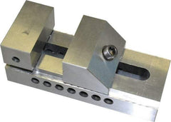 Interstate - 4" Jaw Width, 4-7/8" Jaw Opening Capacity, 1-3/4" Jaw Height, Toolmaker's Vise - Flat Jaw, 0.0002" Parallelism, 0.0002" Squareness, 9-5/8" OAL x 3-1/2" OAH - Apex Tool & Supply
